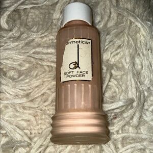 Vintage Dermetics face powder bottle